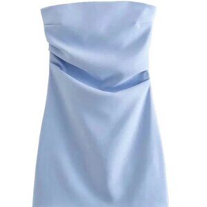 Delilah Strapless Draped Mini Dress SMALL